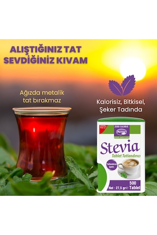 Parmor Stevia Tablet Tatlandırıcı 500'lük Kutu Tekli