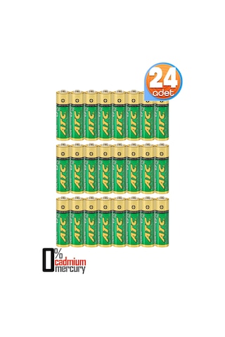 Atc 24lü Aa R6 Heavy Duty Kalın Kalem Pil Saat Pili Çinko Karbon Pil Zn-c 1.5v
