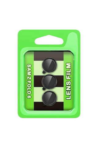 Newface - 568 - Samsung Galaxy Uyumlu Z Fold 6 Raze Metal Kamera Lens - Kmrsfres - - Siyah Sıyah