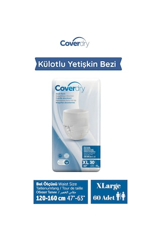 Külotlu Yetişkin Hasta Bezi Xlarge 60 Adet XL