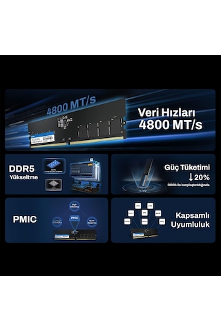 Biwin Bd5ud32g48c40 32gb Ddr5 4800mhz 2rx8 Masaüstü Ram
