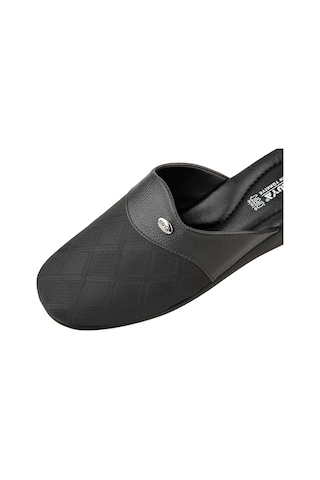 Muya Khanda Anatomik Taban Erkek Ev Terliği Siyah