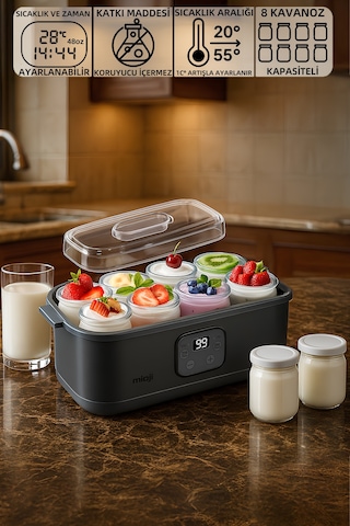 Mioji Mio YM8 Probiyotik Yoğurt & Kefir Yapma Makinesi