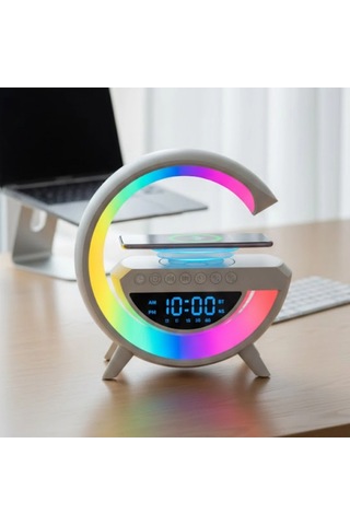 Rgb Işıklı Bluetooth Hoparlör Usb, Tf Kart, Fm Radyo Ve Aux Destekli