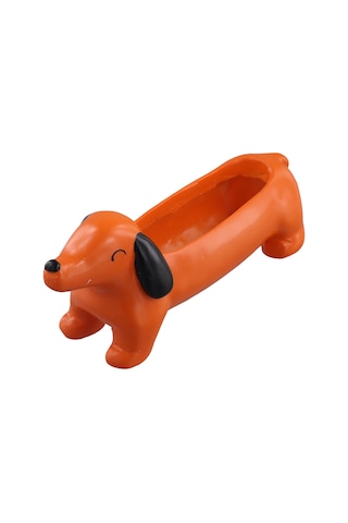 Köpek Çiçek Saksısı Dachshund Dekoratif Çiçek