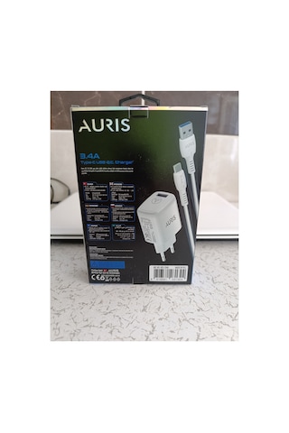 Auris Ch40 Type-c Hızlı Şarj Seti 3.4a Samsung Uyumlu Huawei Xiaomi Birçok Telefona Uyan Şarj Aleti