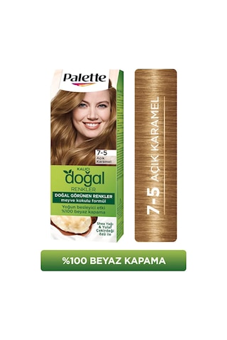 Palette Kalıcı Doğal Renkler 7 - 5 Açık Karamel X 2 Adet
