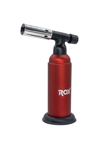 Rox Bs-850 Iki Alev Çıkışlı Bütan Gaz Torch Pürmüz Kırmızı