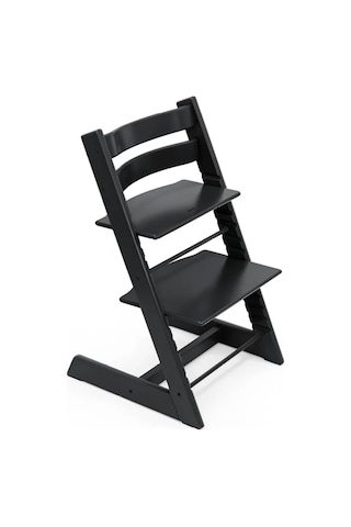 Stokke Tripp Trapp Chair Black Ayarlanabilir Ergok Ahşap Sandalye,