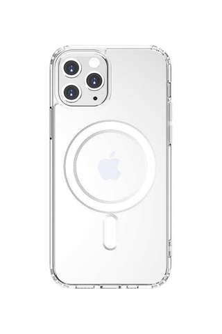 Apple Uyumlu iPhone 11 Pro Max Kılıf Zore Tacsafe Wireless Kılıf Renksiz