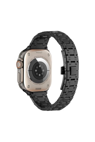 Apple Uyumlu Watch 7 45mm Zore Krd-83 Metal Kordon