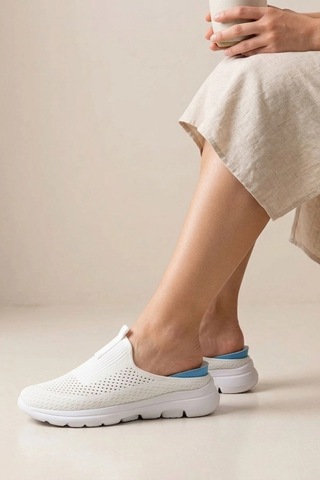 In Step Urban-flex Esnek Tabanlı Ultra Hafif Ortopedik Medikal Hulluks Topukdikeni Kadın Beyaz Yürüyüş Terli