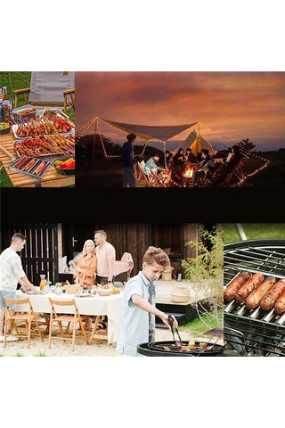 Izgara İçin Sosis Rulosu, Izgara İçin Barbekü Sosis Rulo Rafı Gümüş