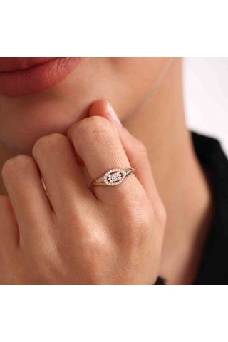 Baget Detaylı Şövalye Yüzük T12891 Renkli