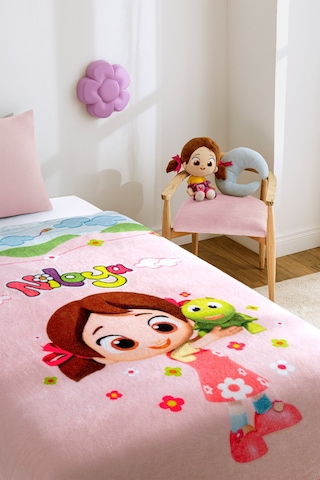 Niloya Tospik Lisanslı Tek Kişilik Çocuk Battaniyesi 150x200 Cm Renksiz