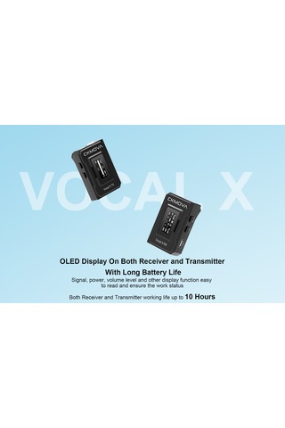 Ckmova Vocal X V2 2.4 Ghz Dahili Mikrofonlu Telsiz Mikrofon Seti
