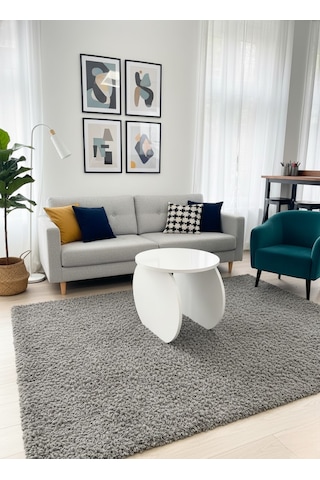 Modern Tasarım Orta Sehpa-zigon Sehpa Beyaz 50x44cm Beyaz