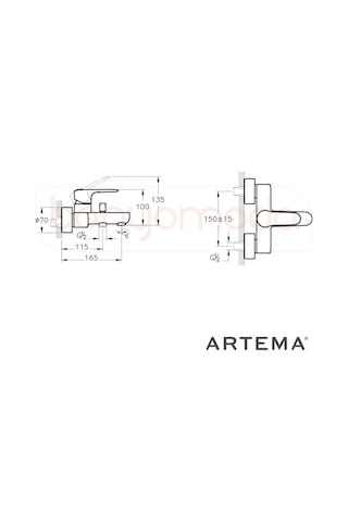 Artema Root Round Lavabo Bataryası A4272523