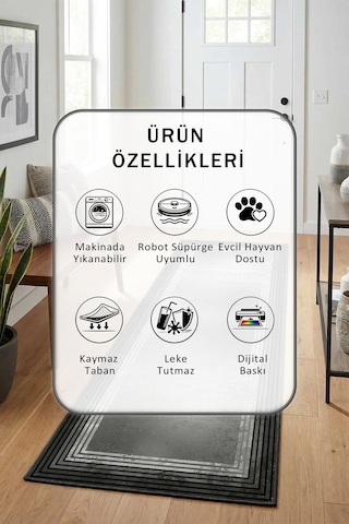 Yıkanabilir Yolluk 91 Mor