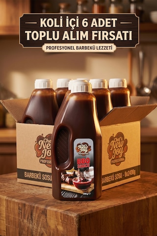 Chefs New Joy Barbekü Sosu 2400 G X 6 Adet - 1 Koli Koli Bazlı Avantaj Paketi Bbq Sauce