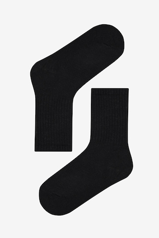 Penti Unisex Siyah Basic 3 Lü Soket Çorap Seti Çok Renkli
