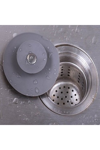 Lavabo Küvet Tıkacı Banyo Ürünü Saç Toplama Pratik Aparat Çok Renkli