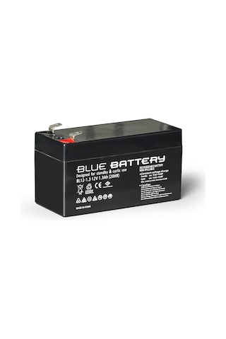 Blue Battery 12 Volt 1.3 Amper Bakımsız Kuru Akü Ups Aküsü