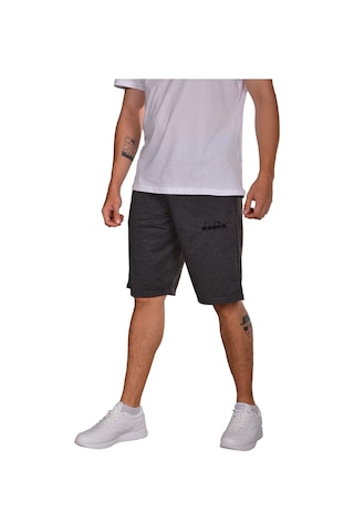 Diadora Mesa - Pamuklu Antrasit Spor Şort - Dıadoramesa (547284465)