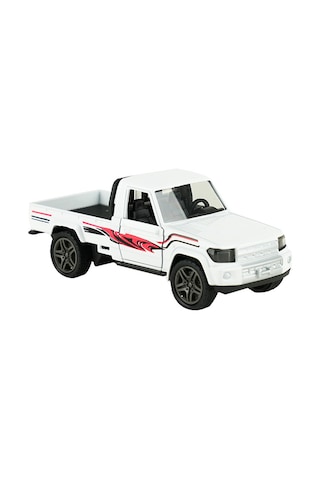 Lct 1:32 Die Cast Arazi Kamyoneti Beyaz Çok Renkli