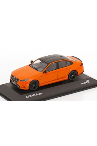 1:43 Ölçek Solido 2024 Bmw M5 Sedan Fire Orange Iıı Diecast Metal Minyatür Model Araba 10cm