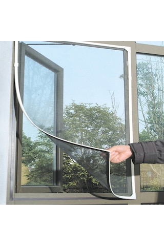 Sones Sinek Böcek Sivrisinek Ağı Kapı Pencere Ağı Ağ Örgü Ekran Perde Koruyucu Sineklik Böcek Dıy, Boyut: 2x1.5m Siyah