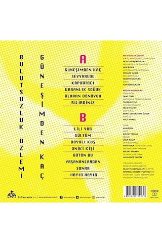 Müzik Lp-bulutsuzluk Özlemi- Gunesimden Kac Lp Genel