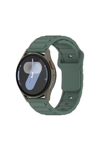 Huawei Honor Magic 2 46mm Tknc Krd-132 22mm Silikon Kordon Strap Kayış - Koyu Yeşil