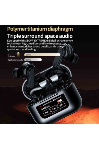 Singree Yw08 Kablosuz Kulaklık: Bt 5.4, Şarj Kutusu, 9d Ses, 5 Saat Müzik, Anc Özellikli