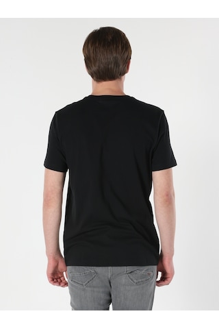 Colin'S Regular Fit Bisiklet Yaka Baskılı Siyah Erkek Kısa Kol Tişört Cl1063158_Q1.V1_Blk