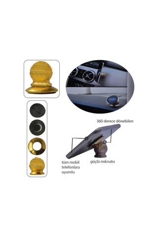 Carmind Mıknatıslı Metal Telefon Tutucu Renkli