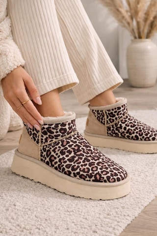 Pierre Cardin Leopar Kadın Bot Pc-55184 Bej