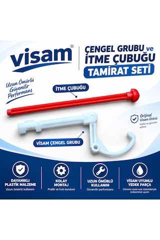 Visam Gömme Rezevuar Tamir Seti Çengel Grubu İtme Seti İkili