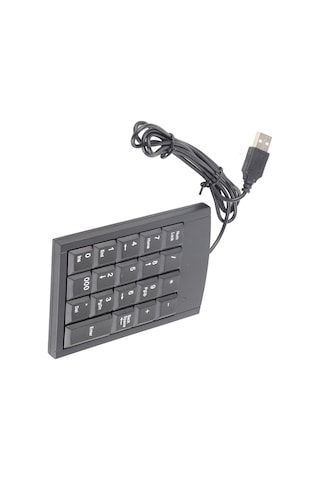 Yaozixa Usb Nümerik Klavye, Taşınabilir İnce Tasarım, Veri Girişi Kolaylaştırıcı, Dürtüye Dayanıklı, Tüm Bilgisayarlarda Uyumlu