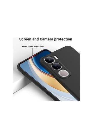 Vivo V40 Lite Kılıf Esnek Yumuşak Silikon Tam Koruma Telefon Kılıfı Kapak