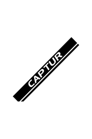 Renault Captur Ön Kaput Şerit Sticker Etiket Modeli