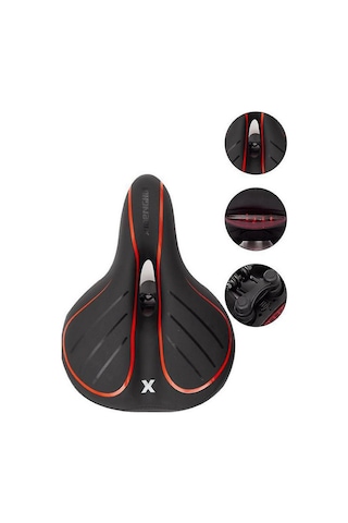 Xrider 1838 Sele Bisiklet Selesi Yeni Sezon Işıklı Sele Siyah
