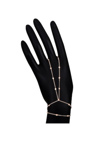 Gümüş Rose Pullu Gurmet Zincirli Çift Sıra Şahmeran Barcode Beyaz - Rose Gold 19895296