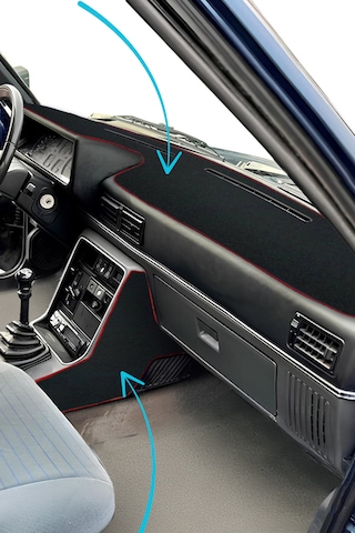 Renault Broadway R9 /11 Torpido Koruyucu Ön Gösterge Panel Örtüsü & Vites Orta Konsol Yan Halı Siyah
