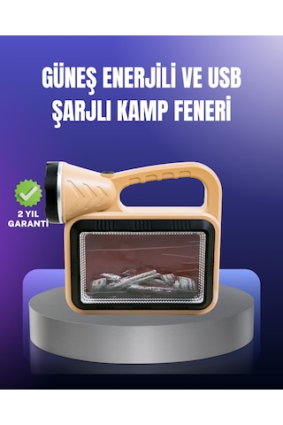 Solar Enerjili Alev Lambası El Feneri Ve Dekoratif Işık