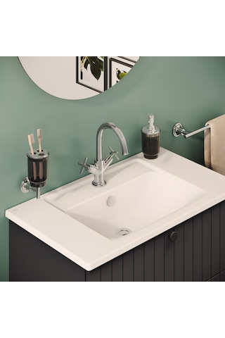 VitrA Origin Classic A42884 Çift Kumandalı Lavabo Bataryası Krom