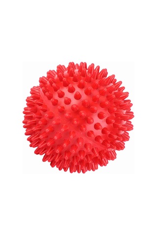 Tenfowee Kırmızı 7.5cm Plastik Dikenli Top - Kas Geliştirme, İyileştirme Ve Relaksasyon İçin Egzersiz, Fasya Ve Yoga Topu Kırmızı