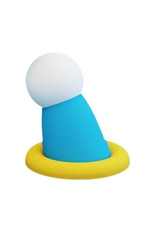 Opulentliving Doraemon Gece Lambası Yuvarlak Elden Uzatır Çok Renk, Cam Abajur, Ortalama Aydınlatma, 36v Çok Renkli