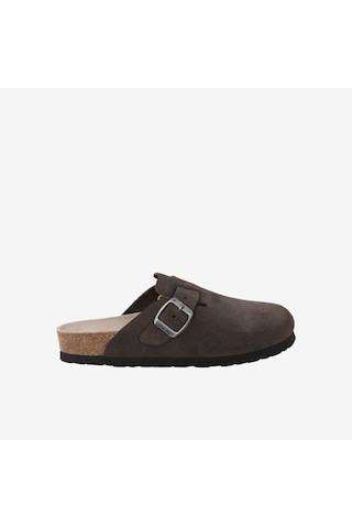 Terlik Erkek G106581 Genuins Rıva Velour Dark Grey Gri