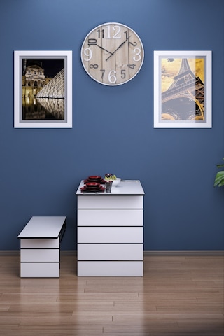 Begonya Duvara Monte Katlanır 1 Tabureli Pratik Mutfak Masası